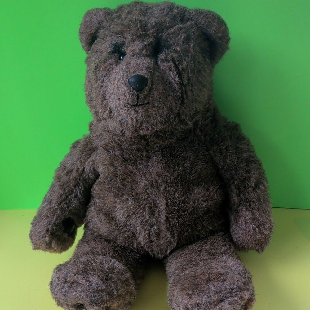 VTG 1983 GUND CHOCOLATE BROWN BEAR 18 INCH STUFFED PLUSH